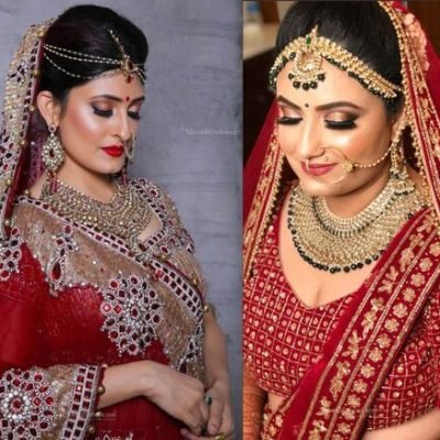 best bridal makeover by zeba's beauty parlour